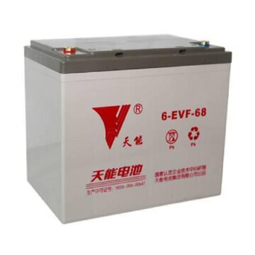 天能6-evf-68铅酸免维护12v68ah电动轿车巡逻车动力电池