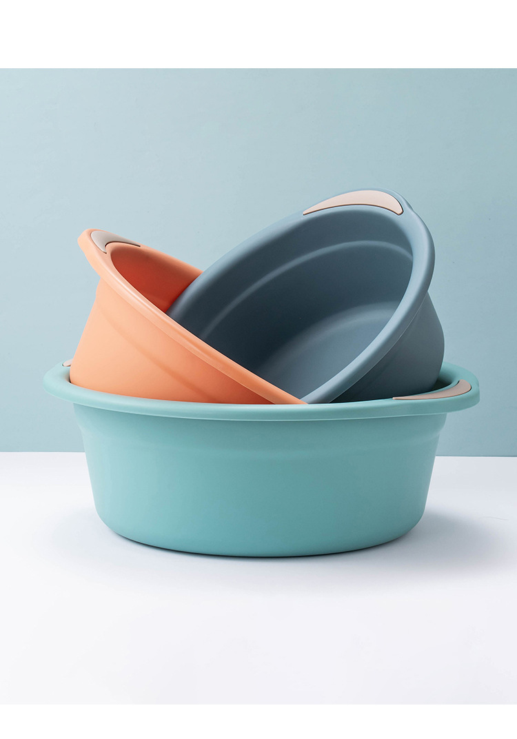 加厚洗脸盆塑料盆洗菜盆大号家用双耳宝宝成人洗衣盆洗脚盆小盆子