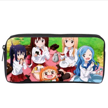 动漫干物妹小埋文具盒涤纶大容量文具袋中小学生单层笔袋铅笔盒