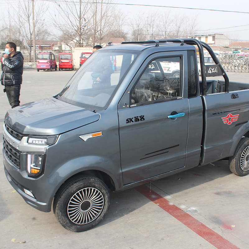电动皮卡 苏客油电两用微型电轿篷车四轮代步车客货两用