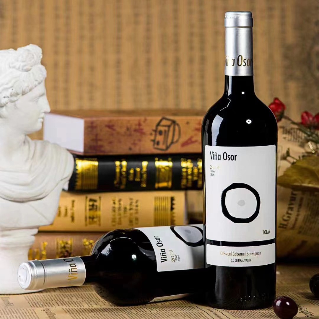 中粮名庄荟 奥索庄园海洋赤霞珠干红葡萄酒 智利原瓶进口干红