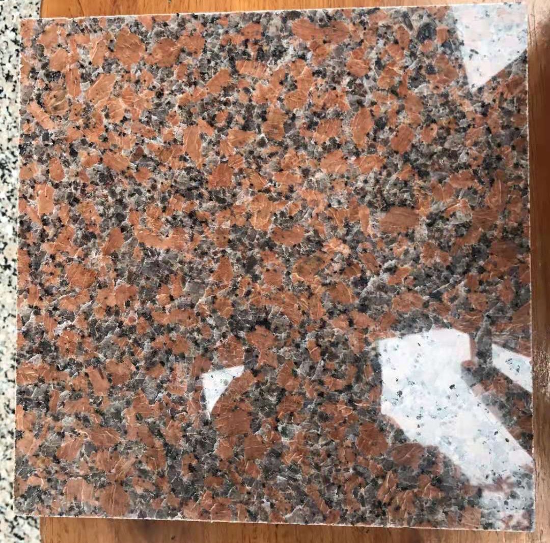 新疆红石材 光面烧面荔枝面 广场园林地铺 干挂 可定制尺寸