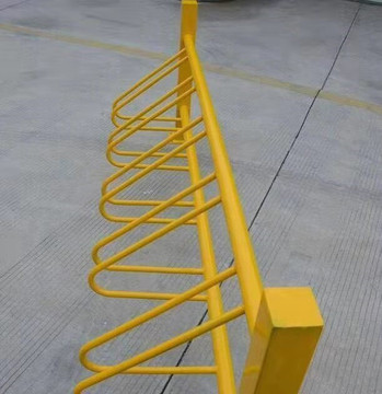 学校户外停放阳光棚施工公共单车自行车停车架螺旋单独路边卡位式