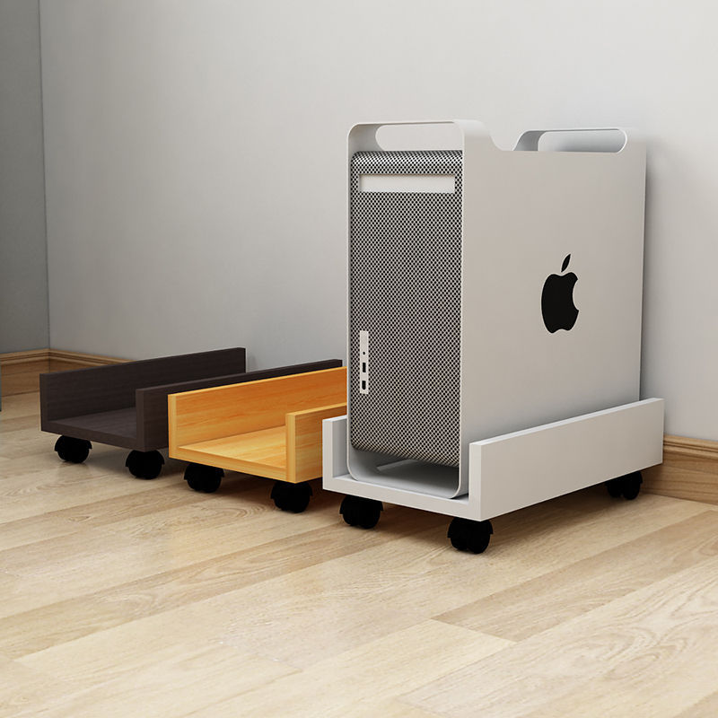 台式电脑主机托架现代简约移动滑轮机箱底座多功能多层散热托盘架