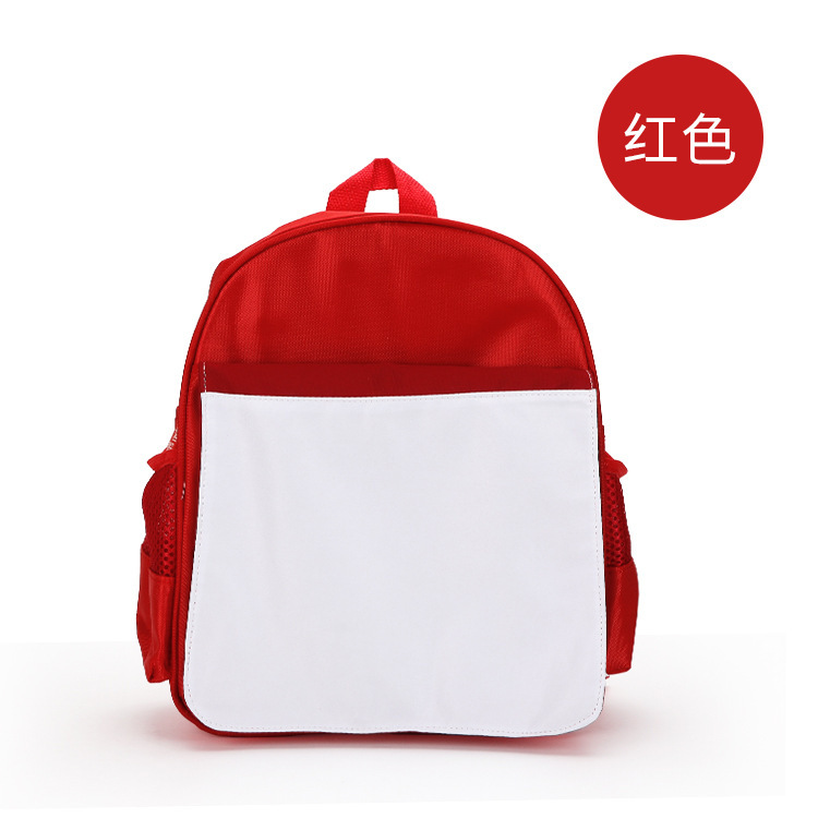 Thermal Transfer Blank School Bag DIY Kindergarten Backpack Sublimation Coating Children Student School Bag Wholesale