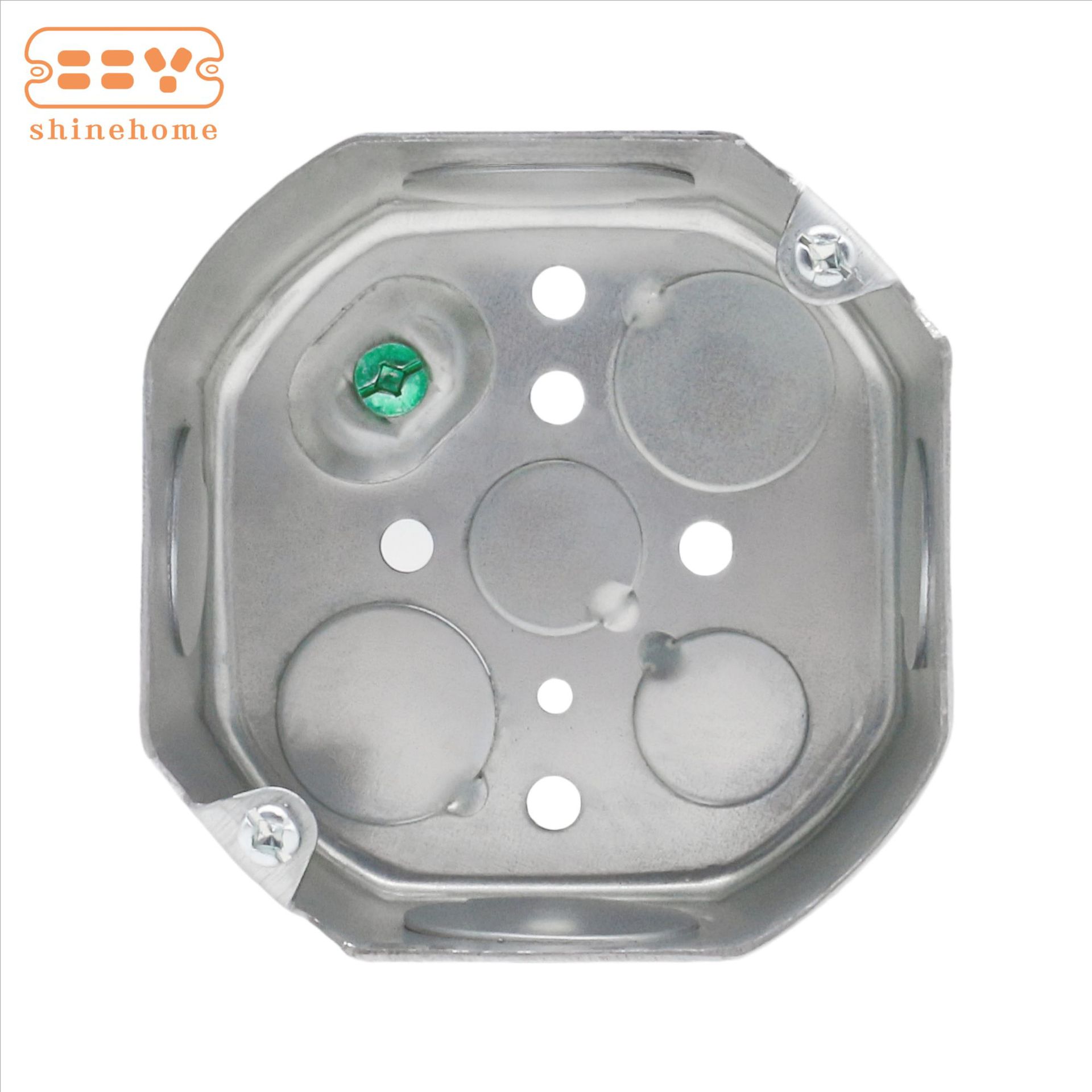 美标八角形接线盒 穿线盒 南美市场镀锌铁开关盒 54171p