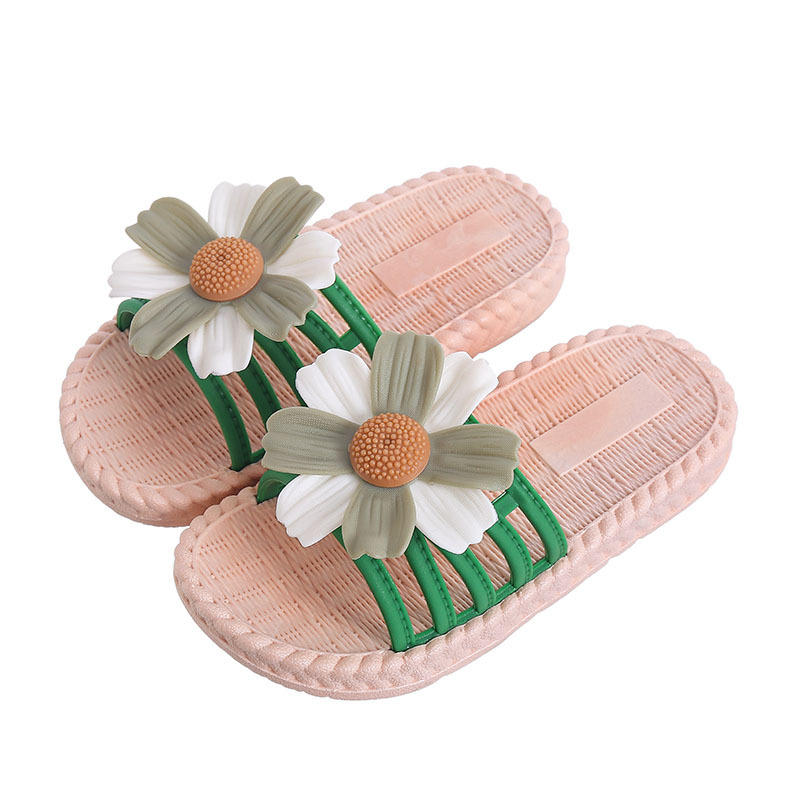 Girls' Cute Slippers Indoor Four Seasons Children's Sandals Female Summer Children's Home Bath Soft Bottom Princess Outer Wear