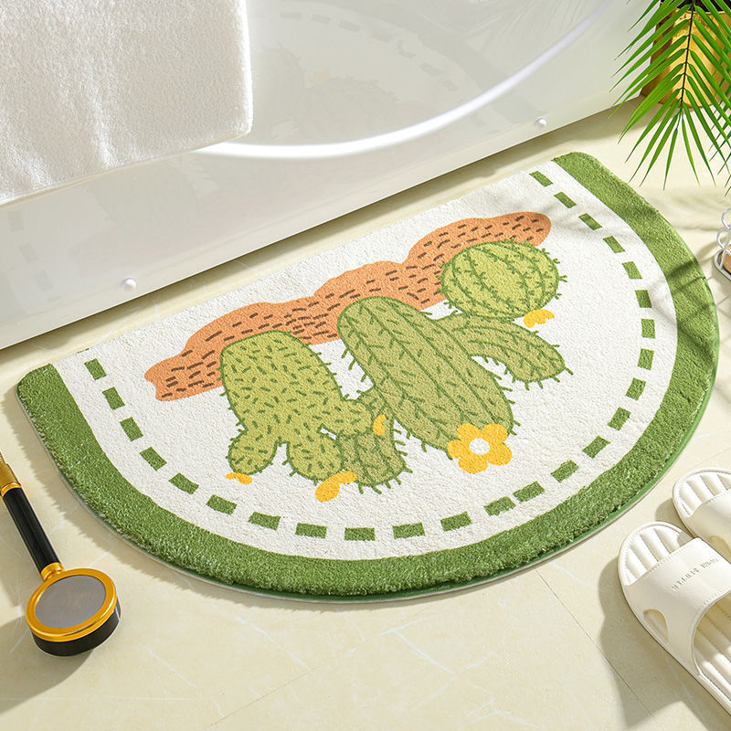 Bathroom Cashmere Carpet Toilet Absorbent Floor Mat Doorway Bedroom Toilet Non-Slip Mat Door Mat