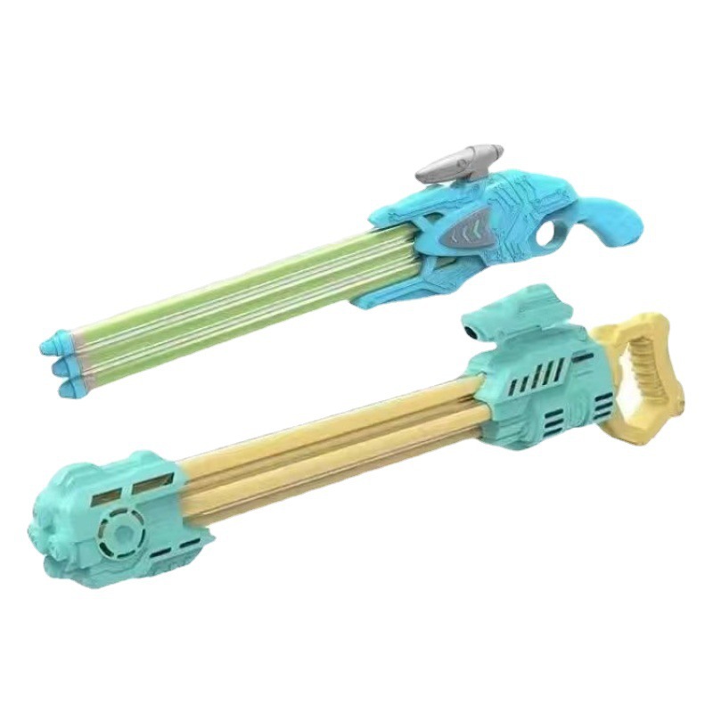 双管抽拉水枪大号抽拉式大容量高压水户外男女孩沙滩漂流儿童玩具