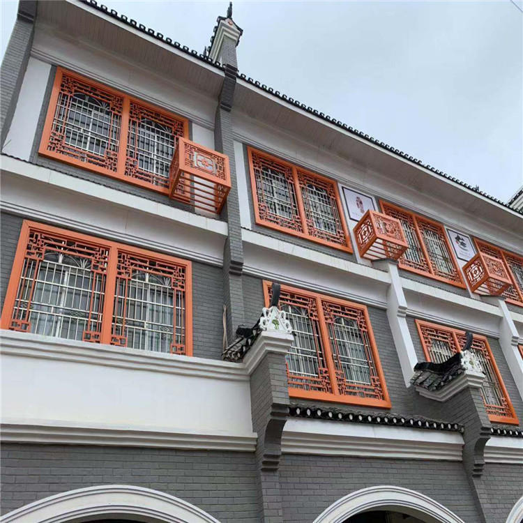厂家供应别墅欧式铝窗花 户外外墙新型装饰铝材铝窗花护栏窗花