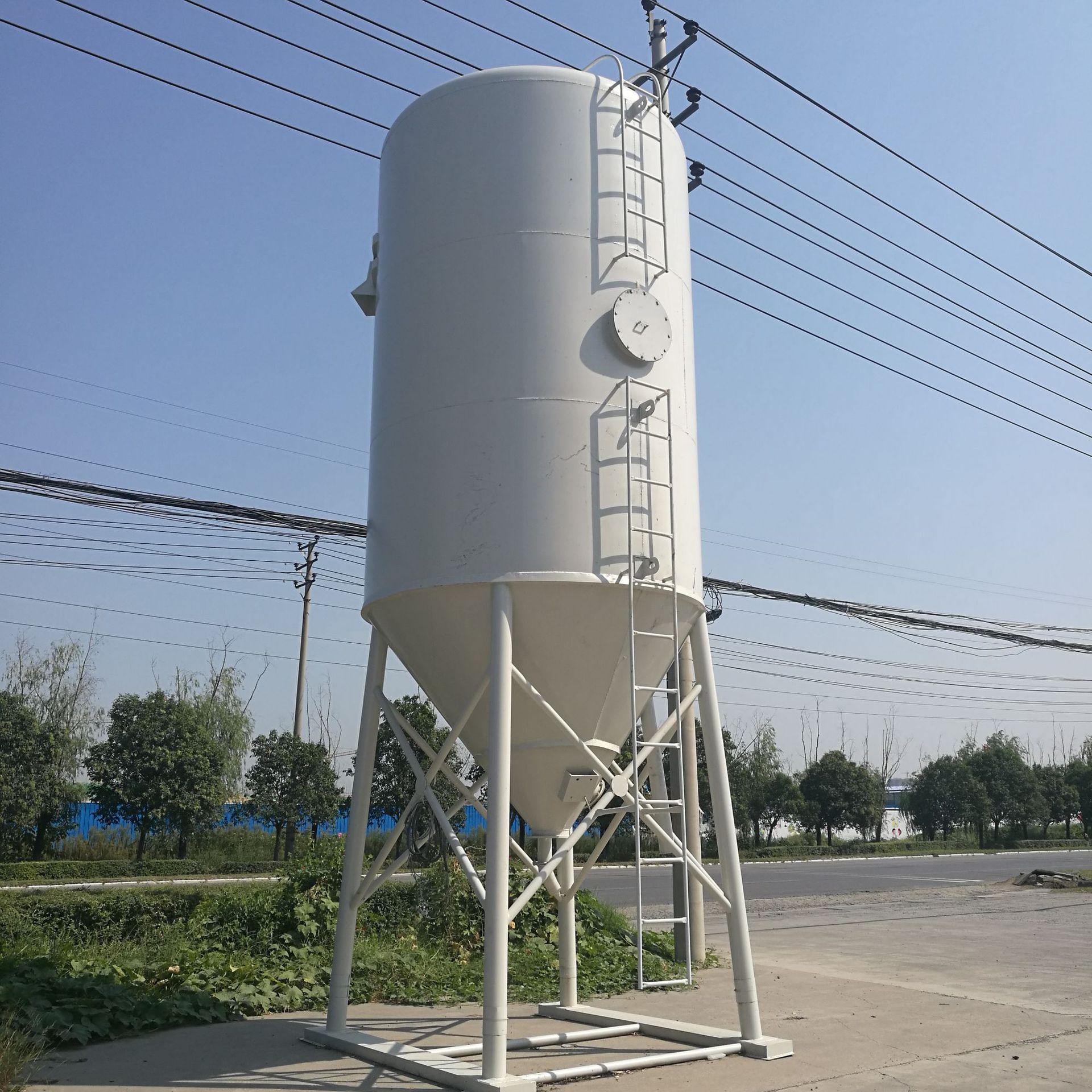 建筑工程外加剂储料罐 商混站用立式加厚散装水泥罐 干混砂浆罐