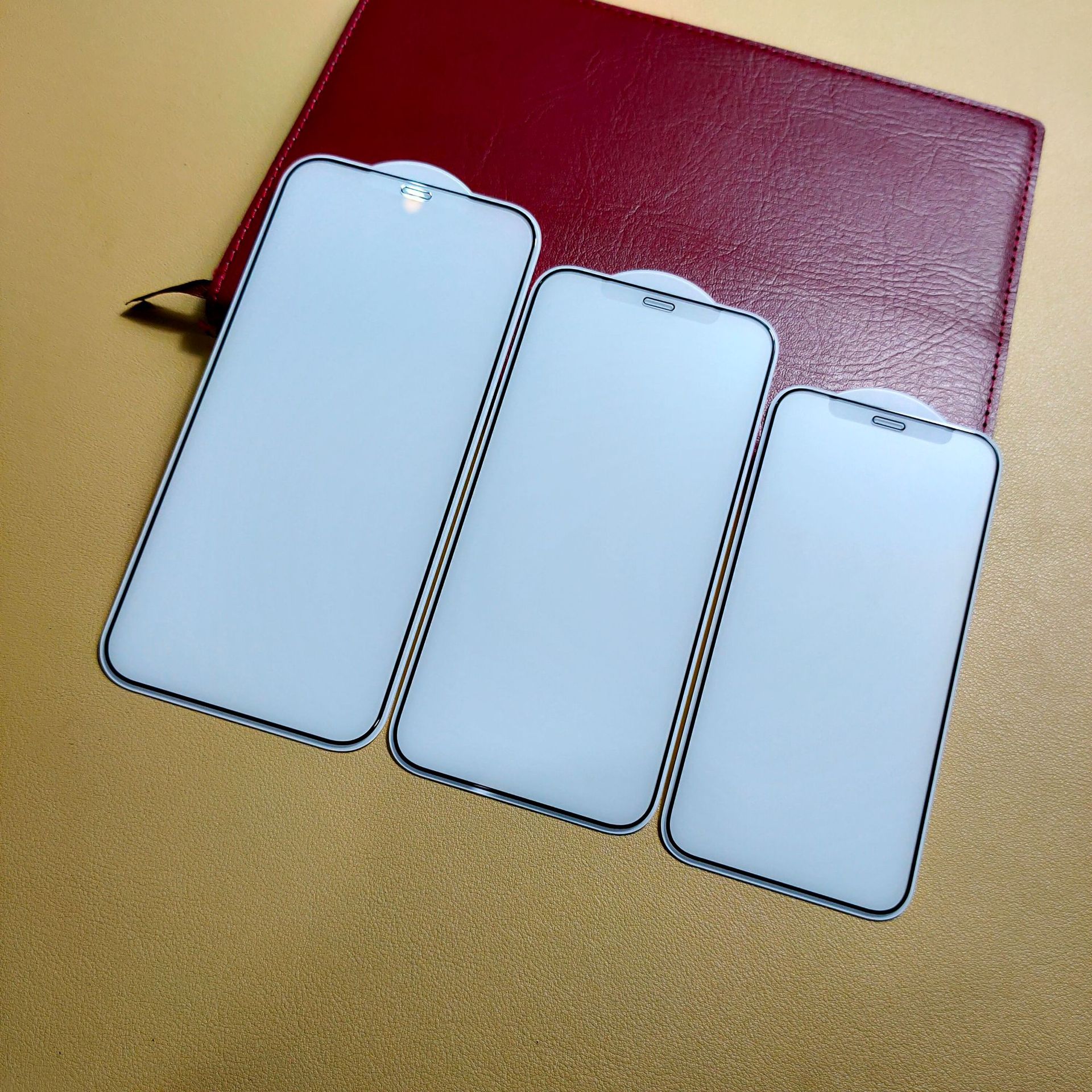 适用iphone12promax雾面磨砂钢化膜12mini蚀刻微磨砂无闪点玻璃贴