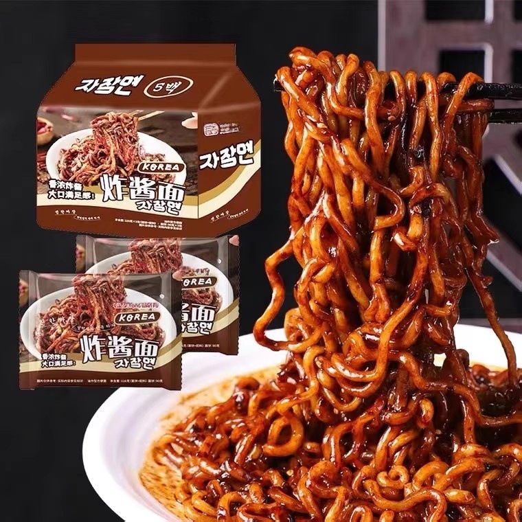 同碗面福韩式炸酱面老北京泡面网红拌面批发一整箱方便面微甜零食