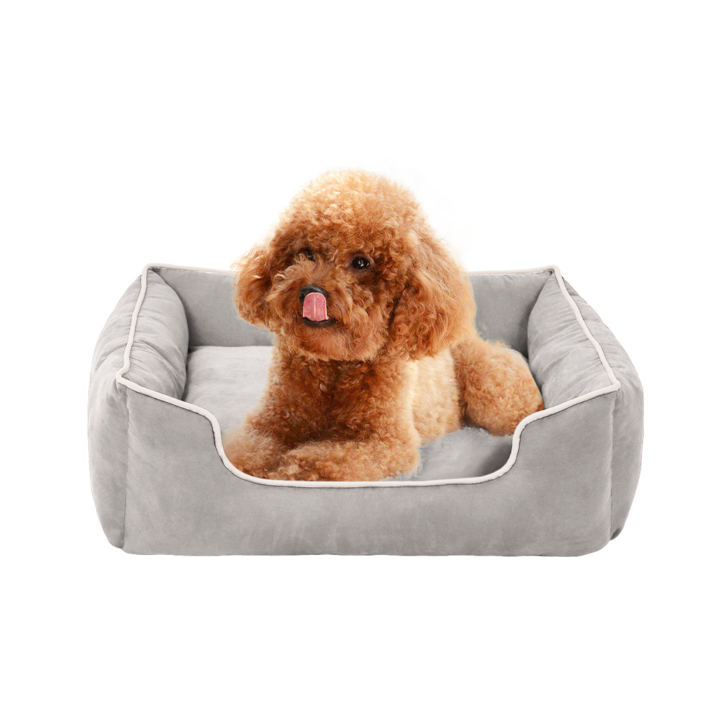 Factory Wholesale Candy Color Pet Bed Sofa Dog Bed Cat Nest Poodle Kennel Winter Warm