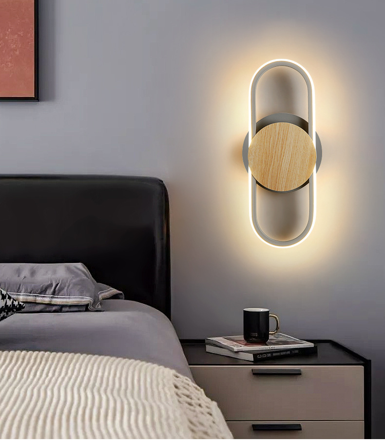 卧室床头灯壁灯简约现代过道灯客厅背景墙灯轻奢酒店网红壁灯北欧