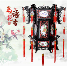 中式八角灯笼走廊宫廷灯笼甲辰龙年手工花朵挂式道具花灯汉服布置