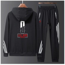 速卖通/亚马逊/外贸NBA外套 套装 篮球服开拓者队0号利拉德拉链