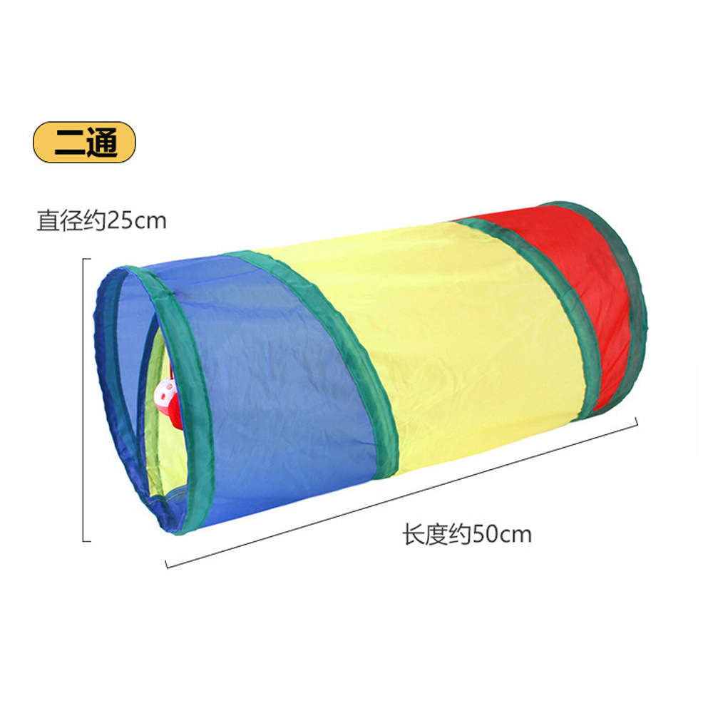Z Factory in Stock Pet Supplies Cat Channel Multi-Color Zhiyi Cat Toy Drill Barrel Foldable Cat Tunnel Wholesale