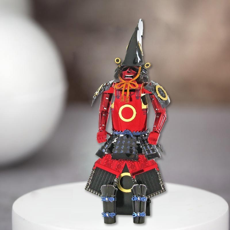 3d立体金属diy拼装模型 日本甲胄 战国武士盔甲摆件 加藤清正战甲