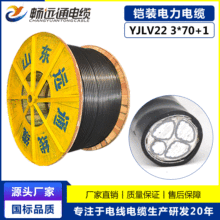 YJLV22交联聚乙烯绝缘电力电缆 3*70+1铠装铝电缆 国标地埋线