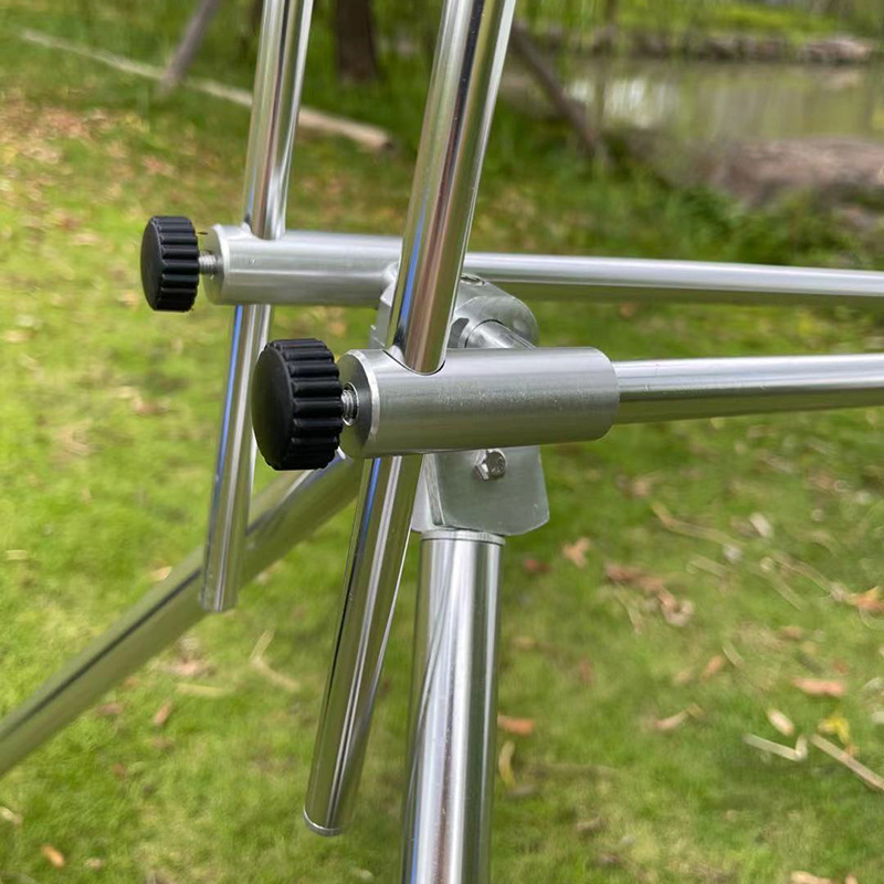 欧式铝合金海竿支架5头快速折叠鲤鱼钓野钓抛竿炮台地插钓鱼用品