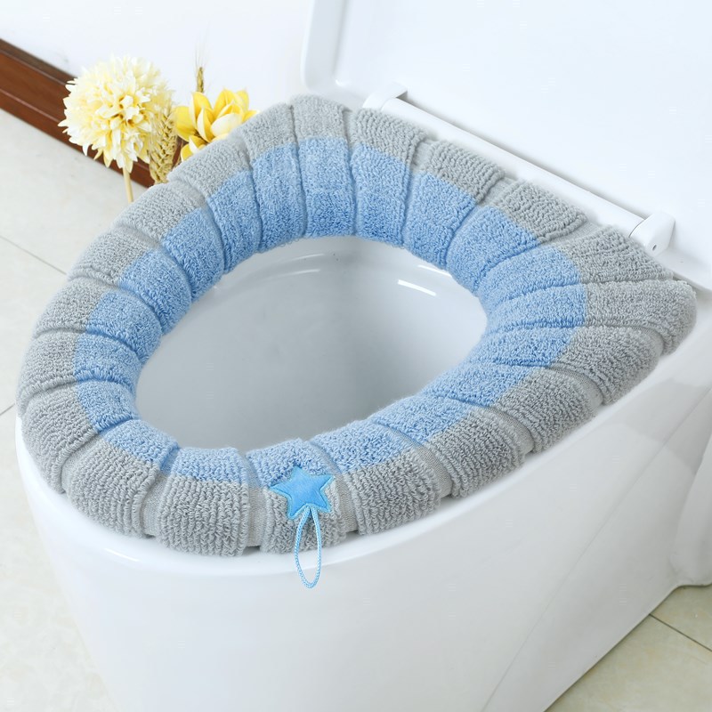 Toilet Mat Thickened Universal Toilet Seat Cover Affordable Set Four Seasons Household Toilet Seat Washable Toilet Flap Handle