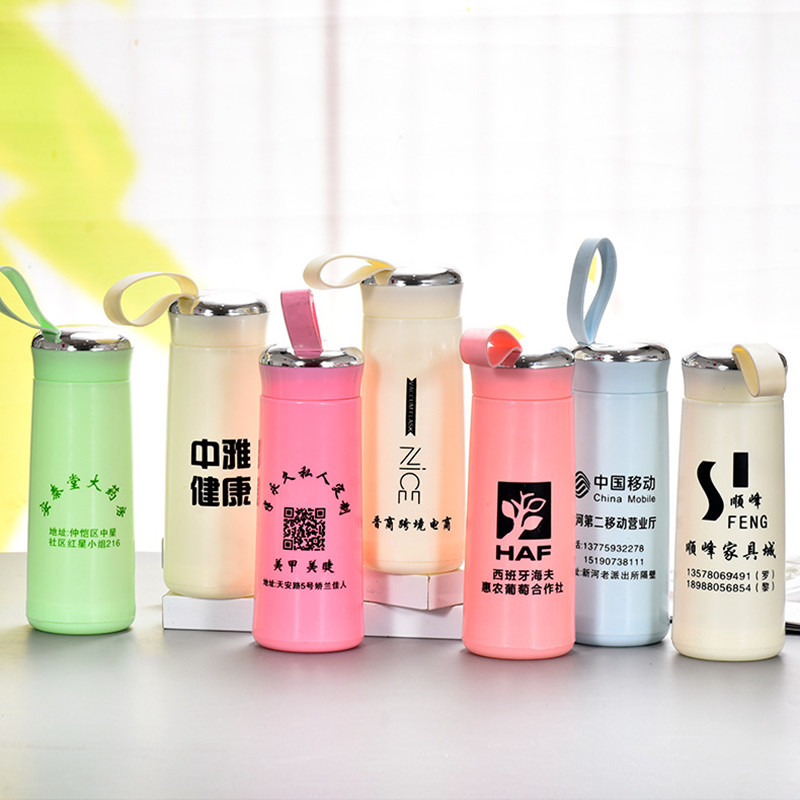 Factory Wholesale Creative Fashion Double-Layer Ness Cup Advertising Handy Glass Promotional Gifts Water Cup Printing Logo