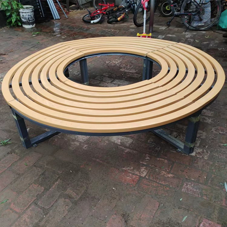 户外围树椅圆形室外庭院休息椅凳子景区树围座椅广场幼儿园圆形凳