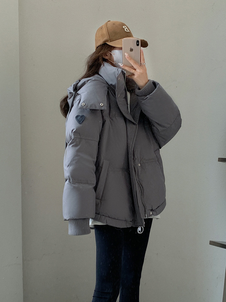 小个子羽绒棉服女短款2023年新款韩版宽松棉袄外套学生冬季棉衣潮