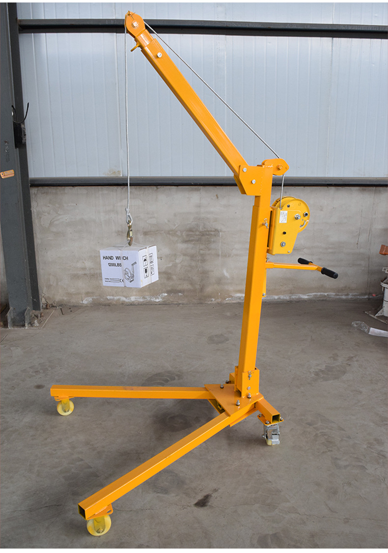 便携式吊机移动小型吊机手摇吊机家用手动升降起重提升机小型吊机