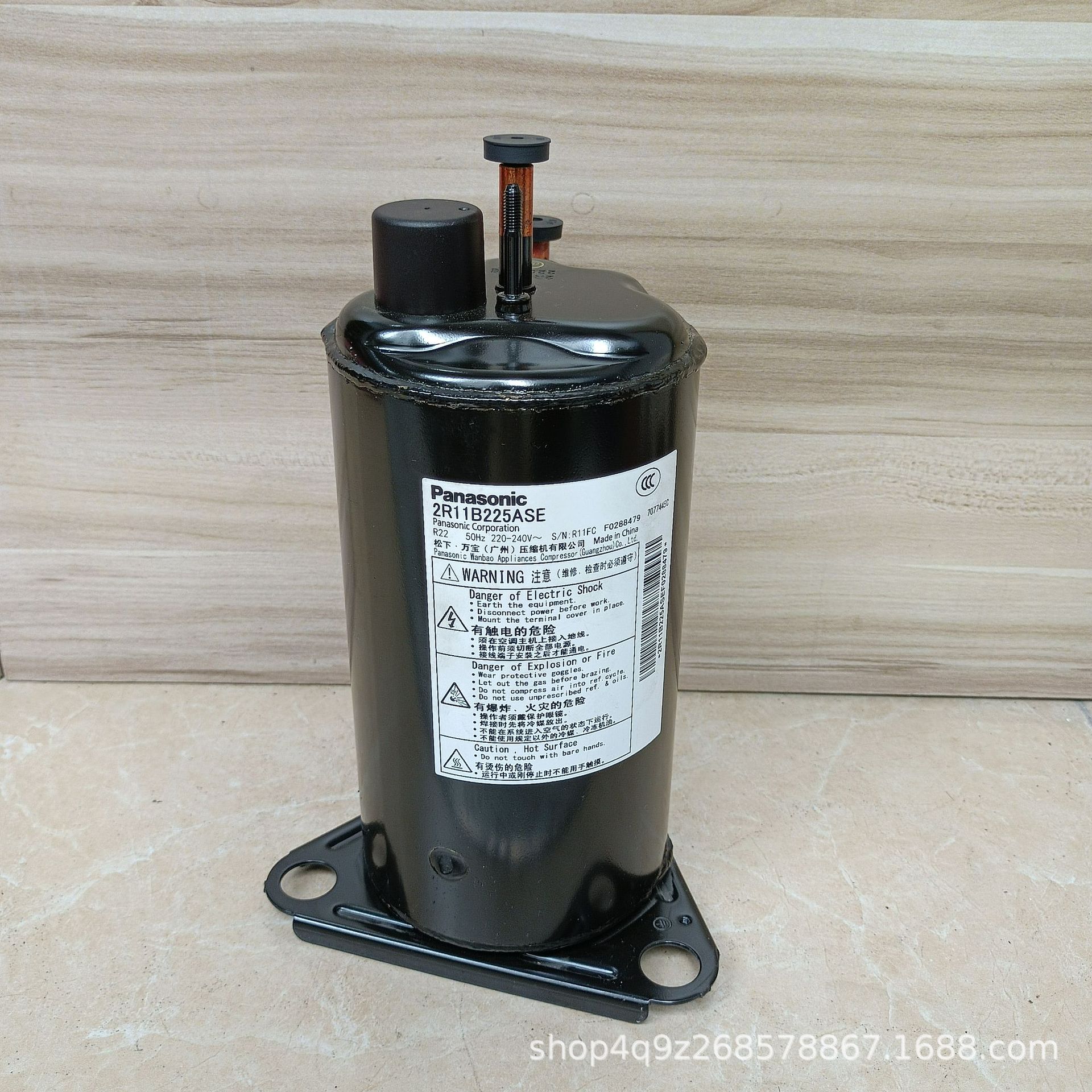 全新原装panasonic松下小1匹 2r11b225ase空调制冷压缩机r22 220v