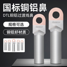 DTL铜铝鼻国标非标铜铝接头电线电缆铜铝压接接线端子16/25/35平