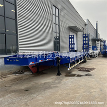 全新厂区 电动平板拖车牵引运输平板车 四轮重型货物运输周转平台