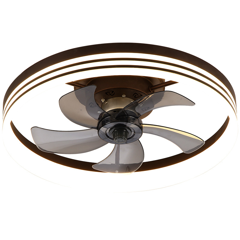 Led Ceiling Fan Light Flush Mount Ceiling Light For Dedroom Living Room With Remote Control 