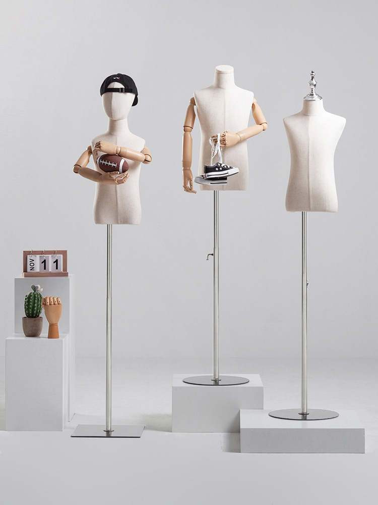 儿童模特道具服装店童装模特展示架衣服模特假人半身全身人偶架子