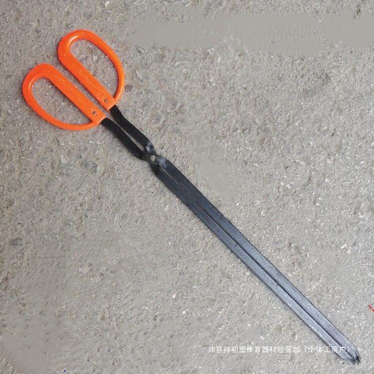 老式红柄火钳垃圾钳手工铁钳烧烤碳钳拾物器垃圾夹环卫工人夹子
