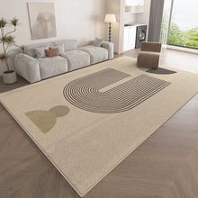 现代简约仿羊绒地毯家用大面积满铺毯卧室客厅防滑耐磨沙发茶几毯