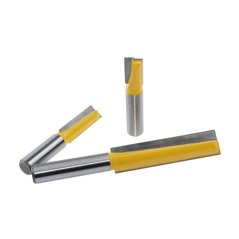 加长直刀木工铣刀门板锁孔刀开槽超长清底刀直径18毫米双刃雕刻机