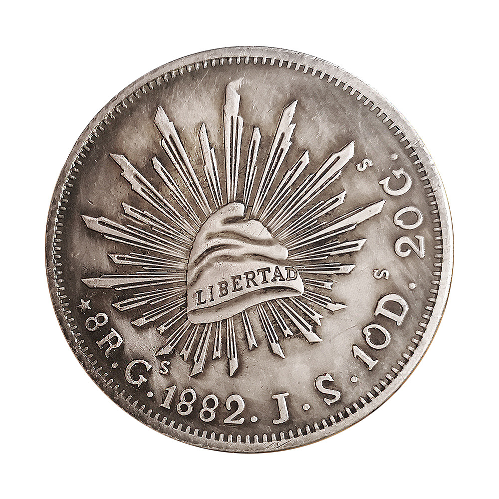 仿古鹰洋墨西哥1882银币银元银圆外国钱币古玩收藏