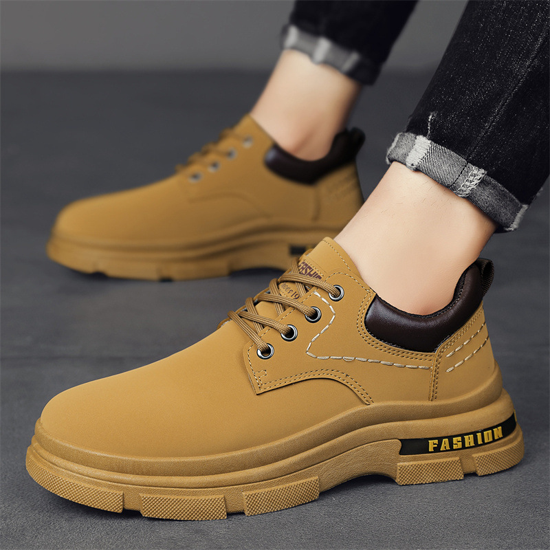 Worker Boots Men‘s Autumn New Korean Fashion Trend Worker Boot British Style Men‘s Dr. Martens Boots Men‘s Shoes Wholesale