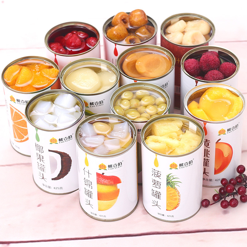 海棠果已售400万罐网红水果罐头混合黄桃零食菠萝橘梨杨梅什锦厂