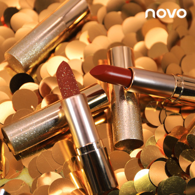 彩妆novo5285小金钻哑润柔情丝绒口红套装女学生款雾面哑光3支装
