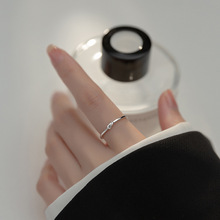 夏季简约绳结线条戒指女式日韩版单圈指环手饰