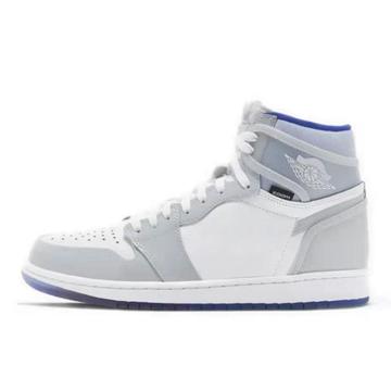 aj1高帮男鞋芝加哥联名白灰篮球运动休闲情侣男女板鞋aj春季新款