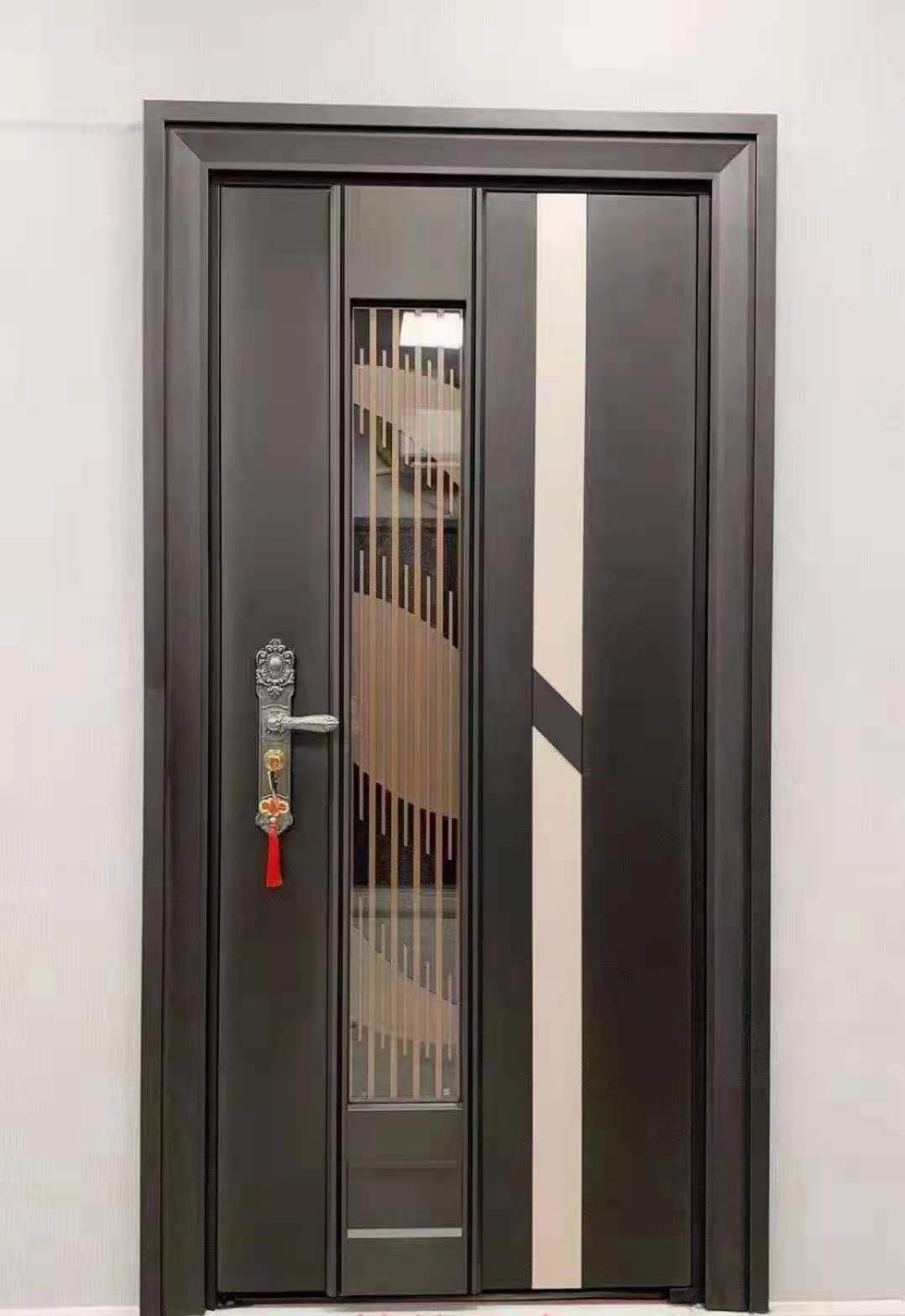 网红韩式门不锈钢入户门彩钢防盗门定制子母门