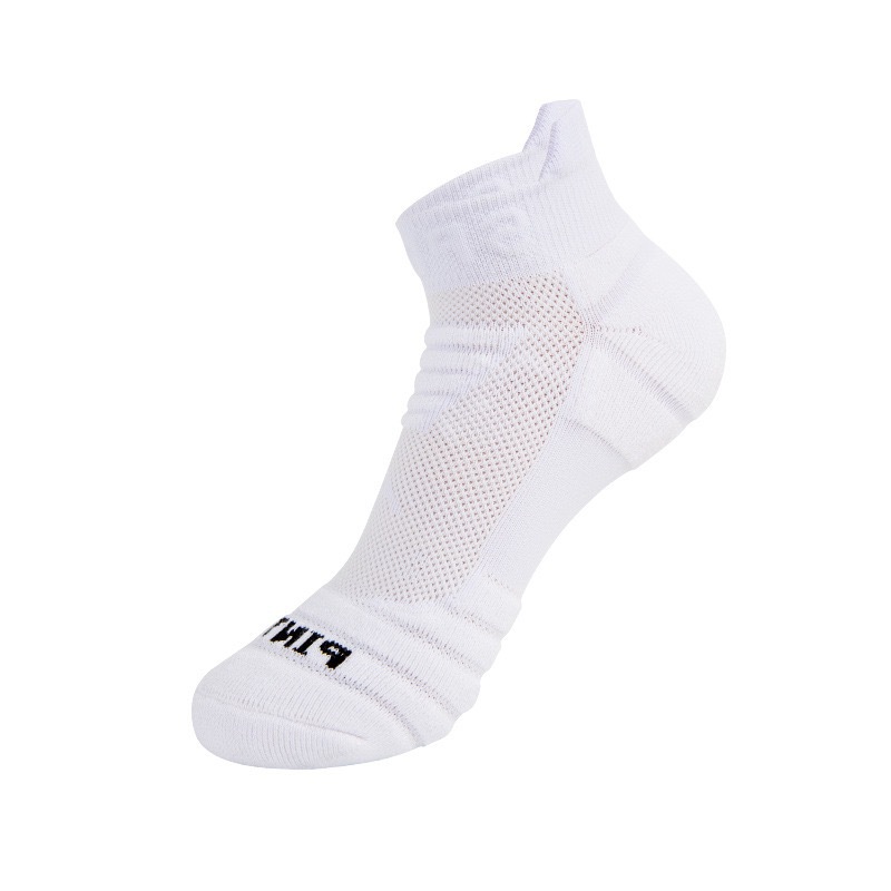 Foreign Trade Athletic Socks Male Socks Towel Bottom Cotton Socks Sweat-Absorbent Breathable Deodorant Professional Marathon Running Socks Short Tube