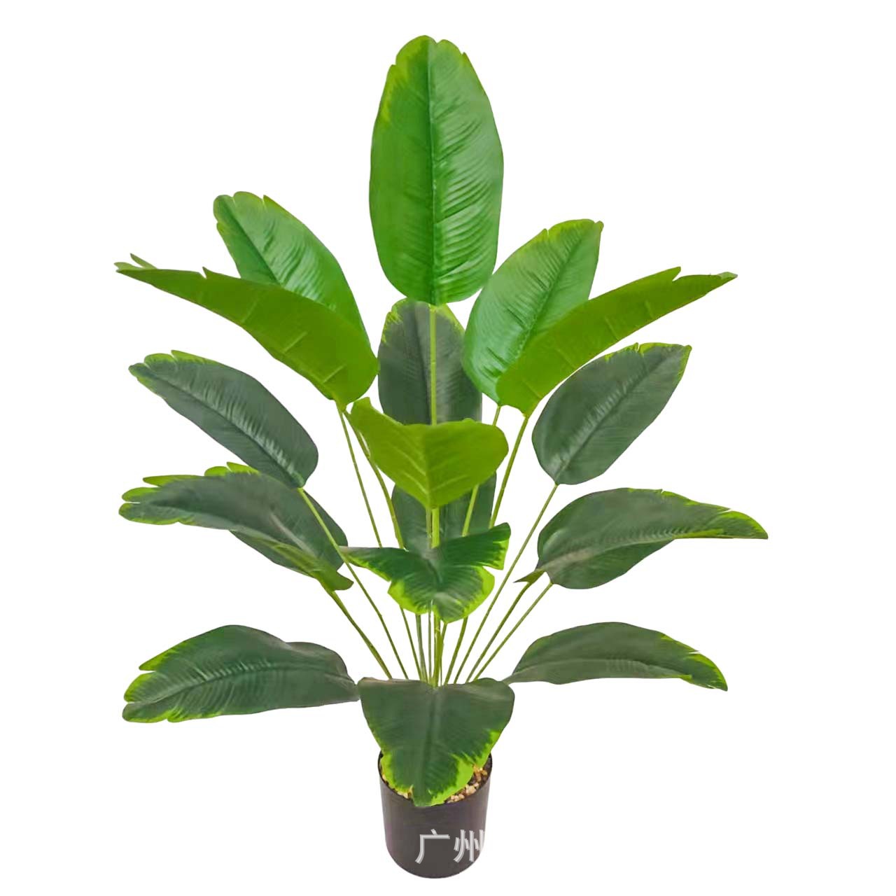 跨境热卖仿真绿植天堂鸟盆栽旅人蕉北欧客厅摆饰造景装饰假树植物
