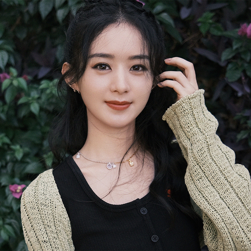 赵丽颖同款项链 中餐厅高级感轻奢小众ins嘻哈潮锁骨链夏清新百搭