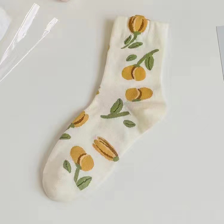 Cute Flowers Socks Women's Spring, Summer and Autumn Three-Dimensional Small Petals Tube Socks Sweet Style Long Socks Niche Personality College Socks