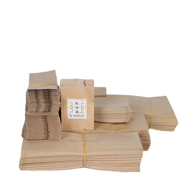 牛皮纸茶叶包装袋铝箔小袋子定制小泡袋分装热封5克3可印logo内袋